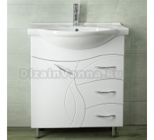 Тумба под раковину без столешницы Style Line Амелия 75 белая