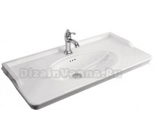 Мебельная раковина Comforty 50110100 накладная, белая, прямоугольная, фарфор