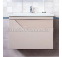 Тумба под раковину без столешницы Бриклаер Брайтон 70 подвесная, глиняный серый