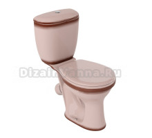 Унитаз-компакт напольный Santeri Виктория 1.P301.6.S07.00B.F декор бежевый