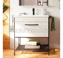 Тумба под раковину без столешницы Sanflor Бруклин 75, дуб крафт