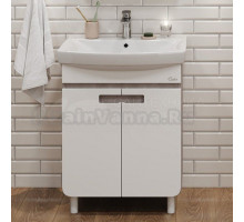 Тумба под раковину без столешницы Onika Харпер 60.10 белая глянцевая