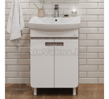 Тумба под раковину без столешницы Onika Харпер 50.10 белая глянцевая