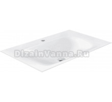 Мебельная раковина Vincea VCB-1F800W 81 накладная, белая, прямоугольная, искусственный камень