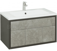 Тумба под раковину без столешницы AQUATON Уэльс 80 графит