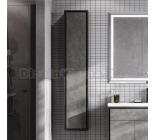 Шкаф-пенал для ванной AQUATON Уэльс Уэльс универсальный, графит