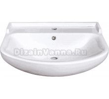 Мебельная раковина Универсал Амур 70 накладная, белая, полукруглая, фаянс