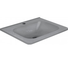 Мебельная раковина Vincea VCB-2VP600G 59 накладная, серая, прямоугольная, искусственный камень