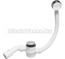 Слив-перелив для ванны McAlpine МариVanna 50 мм, клик-клак, хром