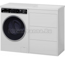Тумба под раковину без столешницы Brevita Grafit 60