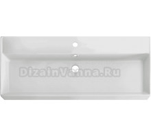 Мебельная раковина Cezares Molveno 100 накладная, белая, прямоугольная, фаянс