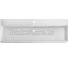 Мебельная раковина Cezares Molveno 121 накладная, белая, прямоугольная, фаянс