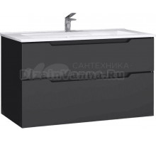 Тумба под раковину без столешницы Jorno Slide 105, антрацит