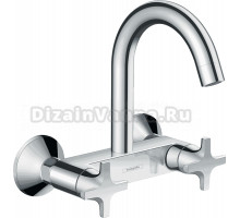 Комплект Смеситель Hansgrohe Logis M32 71286000, хром + Фартук, черный
