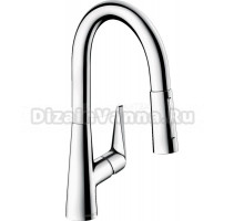 Комплект Смеситель Hansgrohe Talis M51 73850000, хром + Фартук, черный