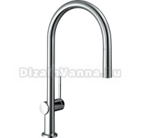 Комплект Смеситель Hansgrohe Talis M54 72803000, хром + Фартук, черный