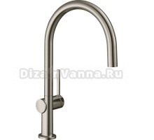 Комплект Смеситель Hansgrohe Talis M54 72804800, сталь + Фартук, черный