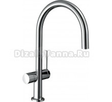Комплект Смеситель Hansgrohe Talis M54 72805000, хром + Фартук, черный