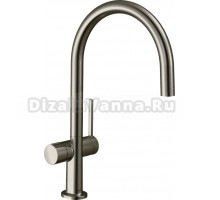 Комплект Смеситель Hansgrohe Talis M54 72805800, сталь + Фартук, черный