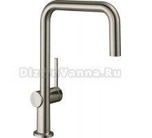 Комплект Смеситель Hansgrohe Talis M54 72806800, сталь + Фартук, черный