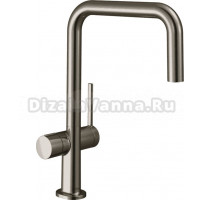 Комплект Смеситель Hansgrohe Talis M54 72807800, сталь + Фартук, черный