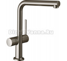 Комплект Смеситель Hansgrohe Talis M54 72827800, сталь + Фартук, черный