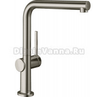 Комплект Смеситель Hansgrohe Talis M54 72840800, сталь + Фартук, черный