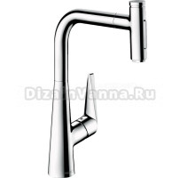 Комплект Смеситель Hansgrohe Talis Select M51 72823000, хром + Фартук, черный