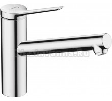 Комплект Смеситель Hansgrohe Zesis M33 74806000, технология LowPressure, для водонагревателей открытого типа, хром + Фартук, черный