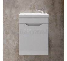 Тумба под раковину без столешницы Orange Мини 40, подвесная, белый глянец