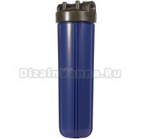Корпус для магистрального фильтра АКВАПРО 400 для холодной воды, синий