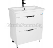 Тумба с раковиной VIANT Лима 80 напольная, 2 ящика