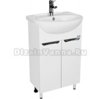 Тумба с раковиной VIANT Лима 55 напольная, с дверцами