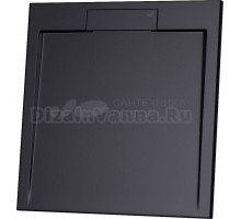 Поддон для душа RGW STL B 90х90, с сифоном, черный