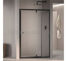 Душевая дверь в нишу RGW Passage PA-02B New 120x185, профиль черный, стекло прозрачное