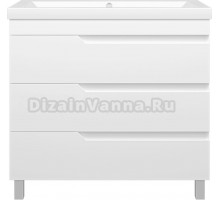 Тумба под раковину без столешницы Misty Софт 90 напольная, белая эмаль