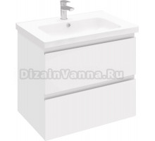 Тумба под раковину без столешницы Laparet Electra 70 подвесная, белый глянец