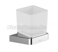 Стакан для ванной Ravak 10° TD 210.00 настенный, хром, стеклянный