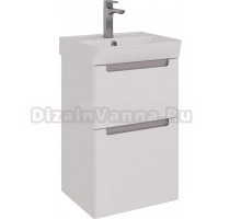 Тумба под раковину без столешницы Lemark Buno 45 белая глянцевая, 2 ящика