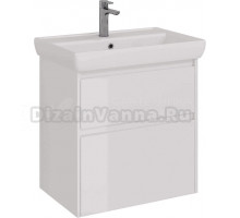 Тумба под раковину без столешницы Lemark Combi 70 белая глянцевая