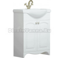 Тумба под раковину без столешницы Corozo Шарлотт 65 белая