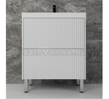 Тумба под раковину Style Line Стокгольм 70 напольная, белый рифленый софт