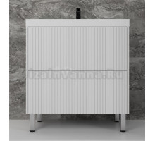 Тумба под раковину Style Line Стокгольм 80 напольная, белый рифленый софт