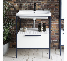 Тумба под раковину без столешницы Sanflor Лорд 70 напольная, белый матовый