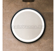 Зеркало круглое Silver Mirrors Манхэттен 77 с подсветкой, черное