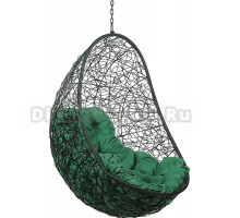 Садовое кресло BiGarden Easy BS черное, подушка зеленая, без стойки