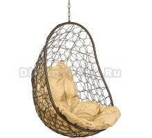 Садовое кресло BiGarden Easy Brown BS коричневое, подушка бежевая, без стойки
