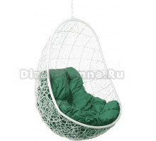 Садовое кресло BiGarden Easy White BS белое, подушка зеленая, без стойки