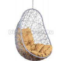 Садовое кресло BiGarden Easy Gray BS серое, подушка бежевая, без стойки
