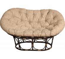 Садовое кресло BiGarden Mamasan орех, подушка бежевая